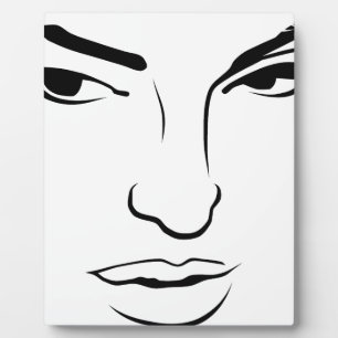 Plaque Photo Visage de la femme