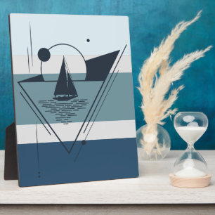 Plaque Photo Voile géométrique Bateau Art Moderne