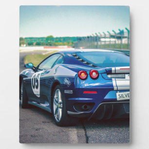 Plaque Photo Voiture Blue Race