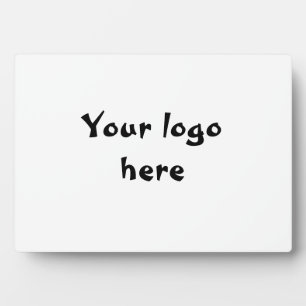 Plaque Photo votre logo ici simple minimum classique