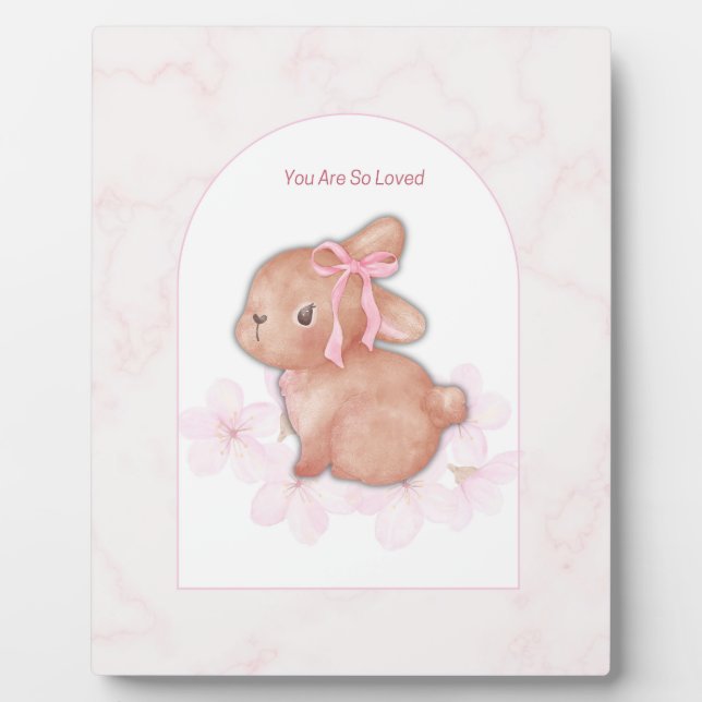 Plaque Photo Vous êtes tellement aimée Impression Lapin | Décor (Devant)