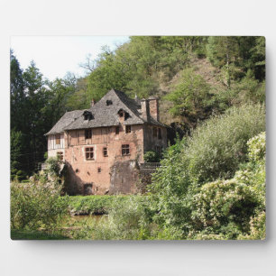 Plaque Photo Vue d'un manoir (photo)