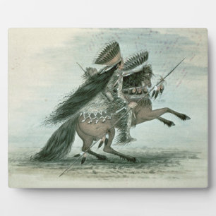 Plaque Photo Warrior of the Crow Tribe