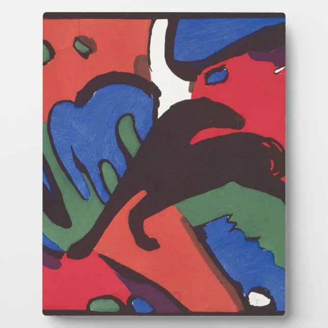 Plaque Photo Wassily Kandinsky Franz Marc Blue Rider Peinture (Devant)
