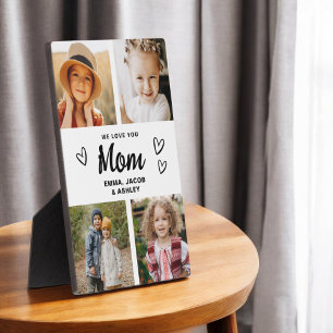 Plaque Photo We Love You Mom Family Modern Photo Collage