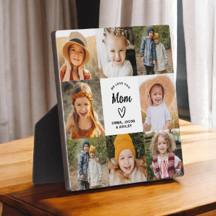 Plaque Photo We Love You Mom Family Modern Photo Collage