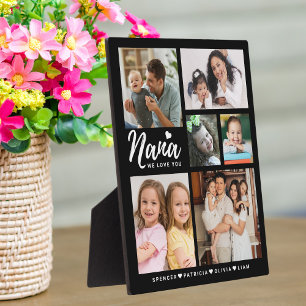 Plaque Photo We Love You Nana Grandkids Names Photo Collage