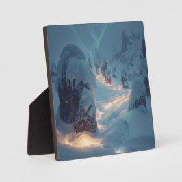 Plaque Photo Where Light Wanders in Winter