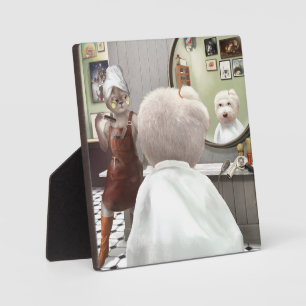 Plaque Photo Whimsical Pet Barber Shop