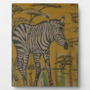 Plaque Photo Wild Life Kenya African Safari Zebra.png