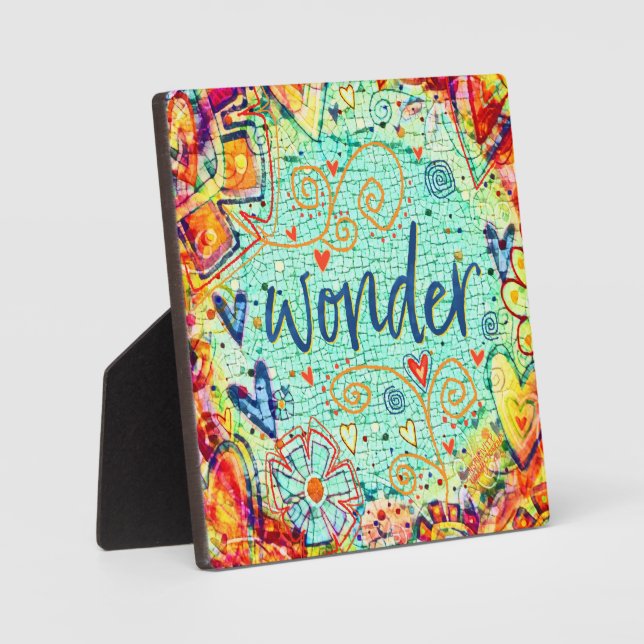 Plaque Photo Wonder Mosaic Trendy Pretty Inspirivity Easel (Recto)