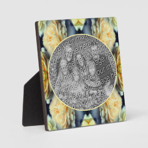 Plaque Photo Yellow Rose Raindrops Ajouter Votre Propre Photo