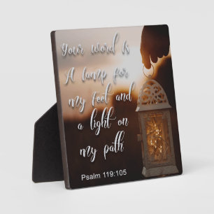 Plaque Photo Your Word (Psalm 119:105)