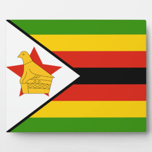 Plaque Photo Zimbabwe - Drapeau du Zimbabwe