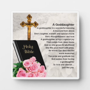 Plaque Poème Godgirl - Bible & Design Rose