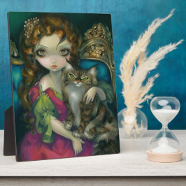 Plaque "Princess with a Maine Coon Cat"