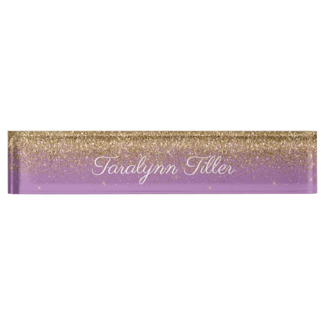 Plaque rouge Parties scintillant Gold (Devant)