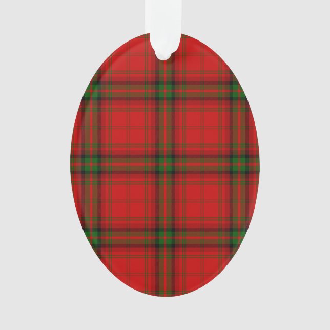 Plaque rouge vert tartan MacDougall (devant)
