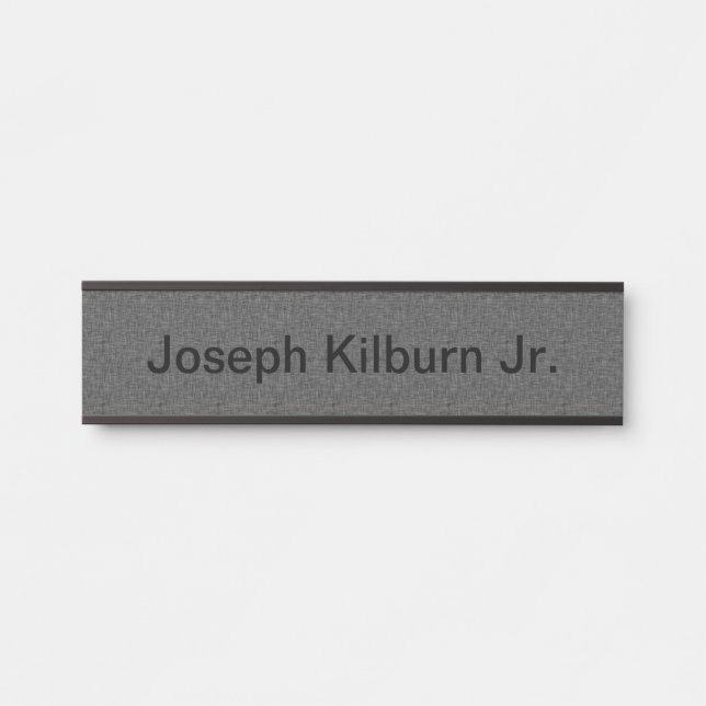 Plaque signalétique accrochante de porte de bureau (Devant)