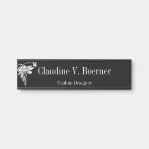 Plaque signalétique botanique de mur accrochant d