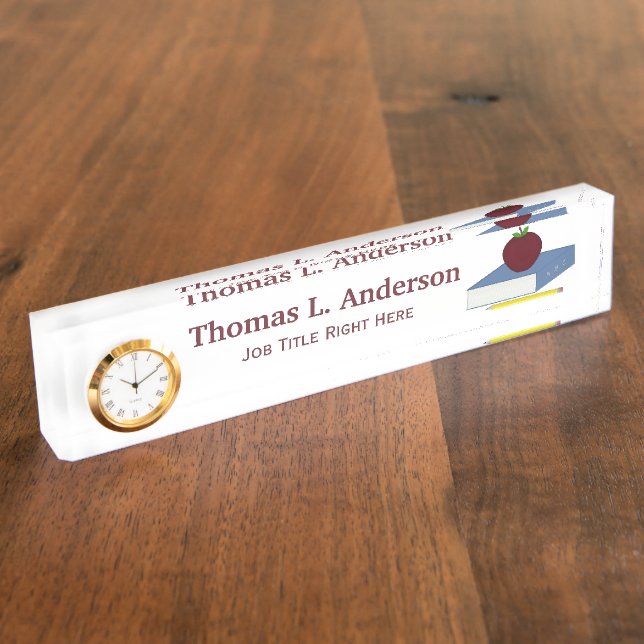 Plaque signalétique de bureau d'Apple (Taille)