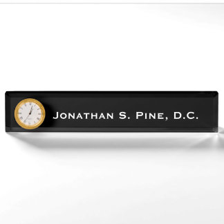 Plaque signalétique de bureau personnalisée par