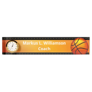 Plaque signalétique du bureau de basket-ball avec