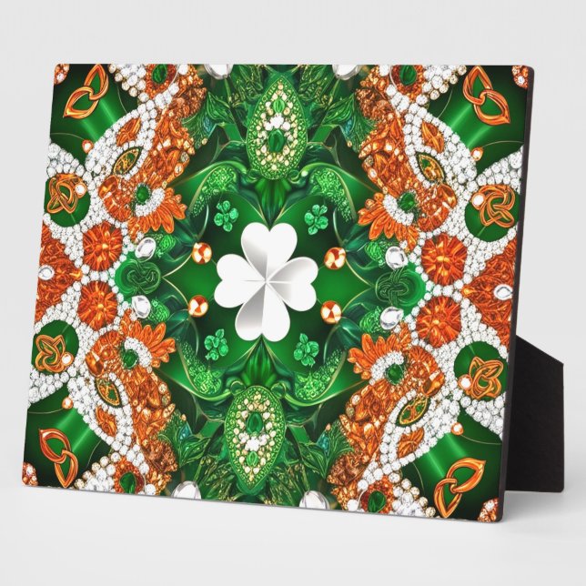 Plaque with Ireland Colors Modern Design Fotoplatte (Seite)