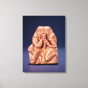 Plaque zeigt zwei Scythians, die ein Getränk teile Leinwanddruck