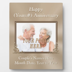 Plaques d'anniversaire personnalisées et de Mariag