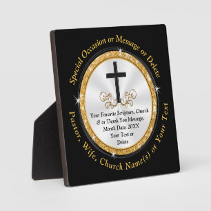 Plaques d'appréciation religieuse, personnalisées