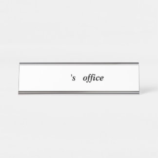 Plaques de nom de bureau