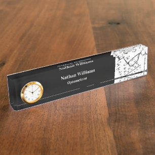 Plaques de nom du bureau de médecin ophtalmologue