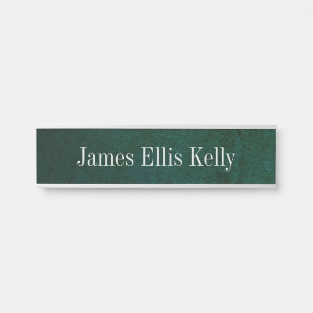 Plaques et panneaux de bureau de nom couleur ardoi (Devant)