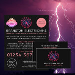 Plasma-Ball, elektrische Werbung Flyer<br><div class="desc">Plasma-Ball,  Elektrische Werbung Flyer vom Business Card Store.</div>