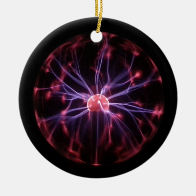 Plasma-Ball Keramikornament (Vorne)