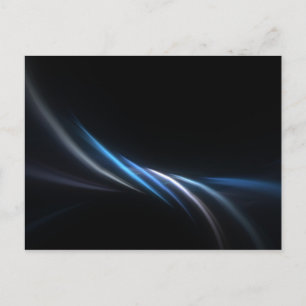 Plasma-Hintergrund für blaues Fraktal Postkarte