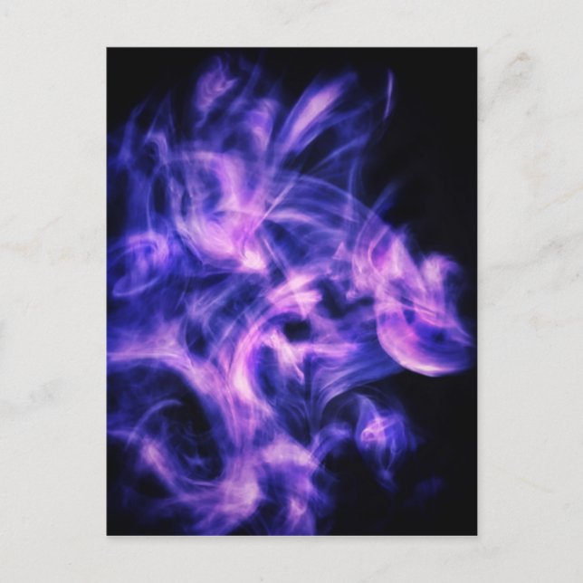 Plasma Hug Feiertagspostkarte (Vorderseite)