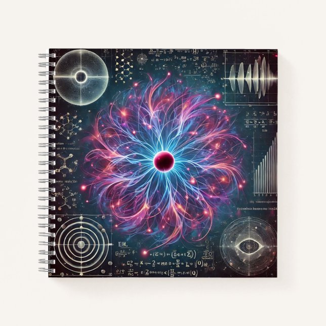 Plasma-Kern & wissenschaftliche Fusion Notizbuch (Vorderseite)