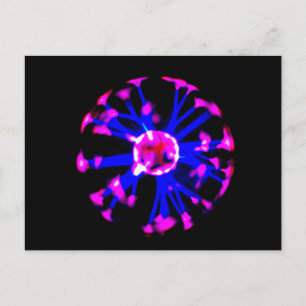 Plasma-Kugel Postkarte