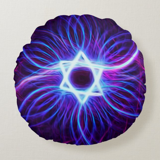 Plasma Magen Rundes Kissen (Vorderseite)