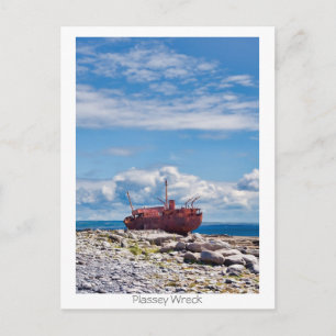 Plassey Wreck Postkarte