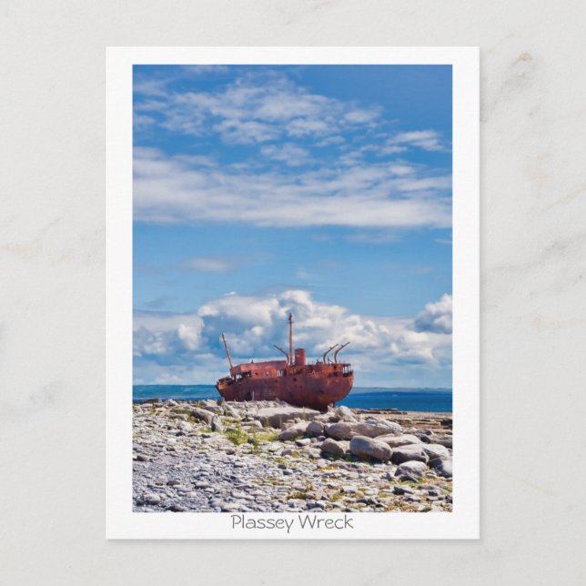 Plassey Wreck Postkarte (Vorderseite)