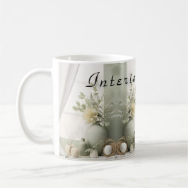 Plaster Rose Business-ID-Abzeichen Kaffeetasse