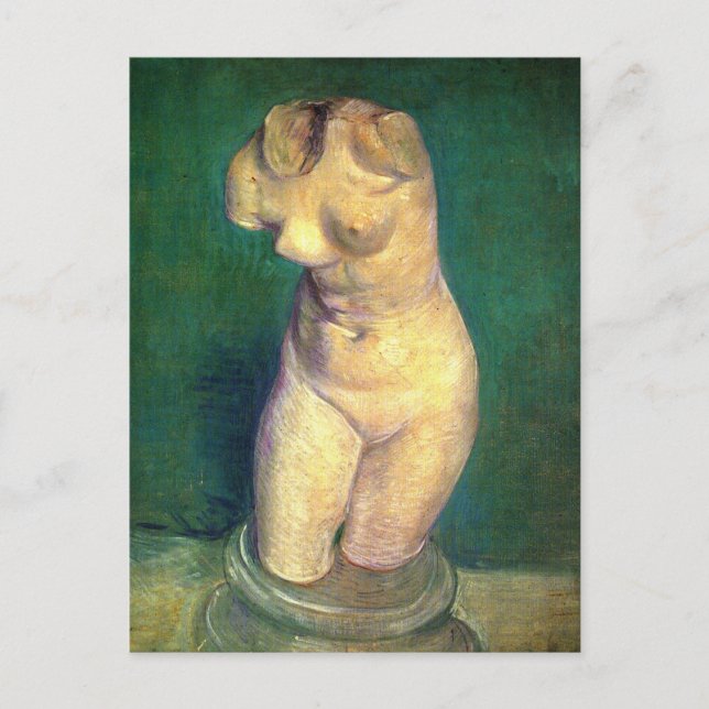 Plaster Statuette Female Torso by Vincent van Gogh Postkarte (Vorderseite)