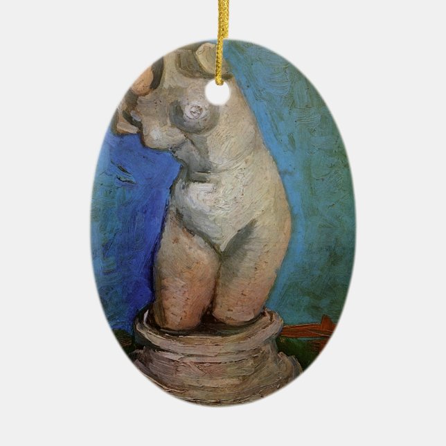 Plaster Statuette Female Torso von Vincent van Gog Keramik Ornament (Vorne)