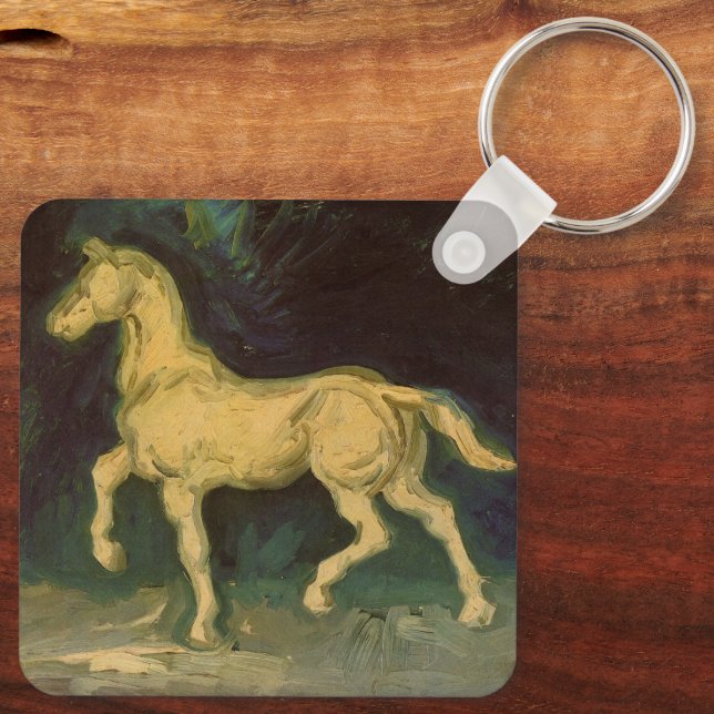 Plaster Statuette of a Horse von Vincent van Gogh Schlüsselanhänger (Rückseite)