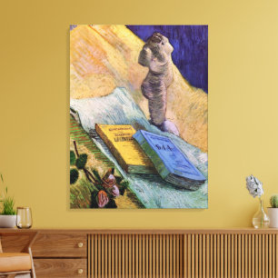 Plaster Statuette Rose und Romane Vincent van Gogh Leinwanddruck
