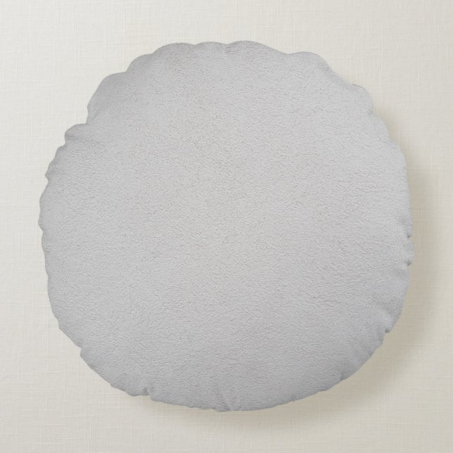 Plaster texture white housewall rundes kissen (Vorderseite)
