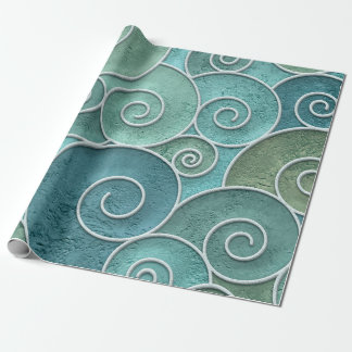 Plaster wall seamless texture with swirls pattern, geschenkpapier